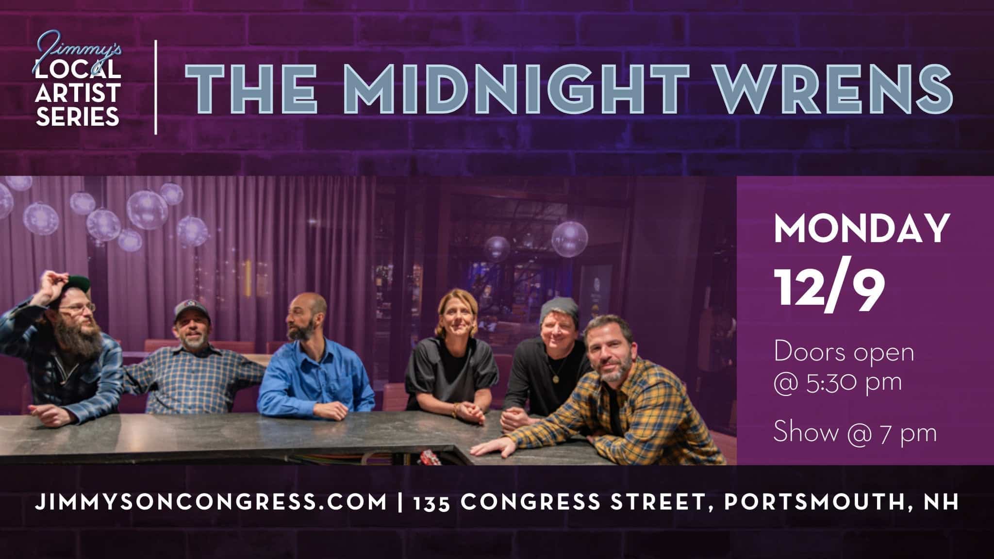 The Midnight Wrens – Monday Night Local Series