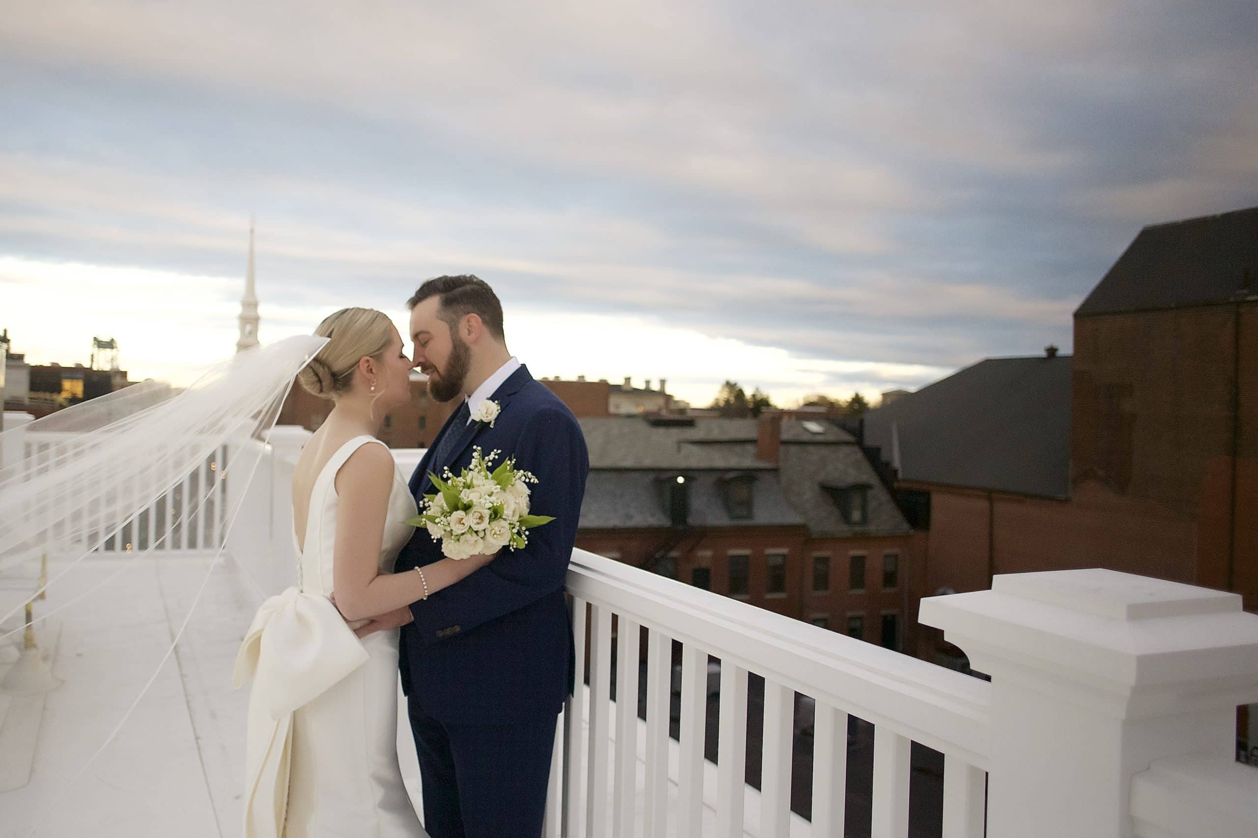Bride & Groom on Rooftop