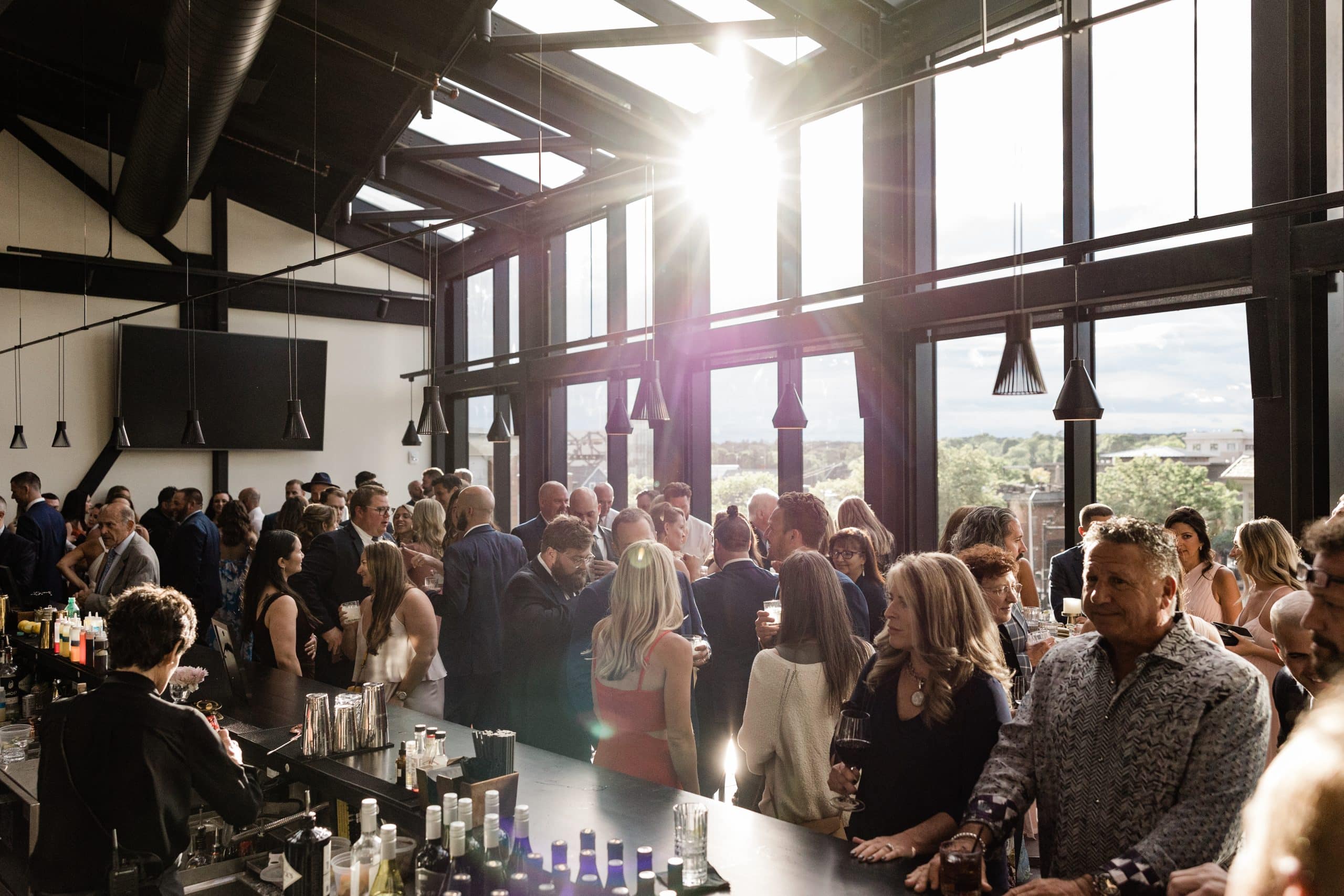 Cocktail Hour in Sky Bar