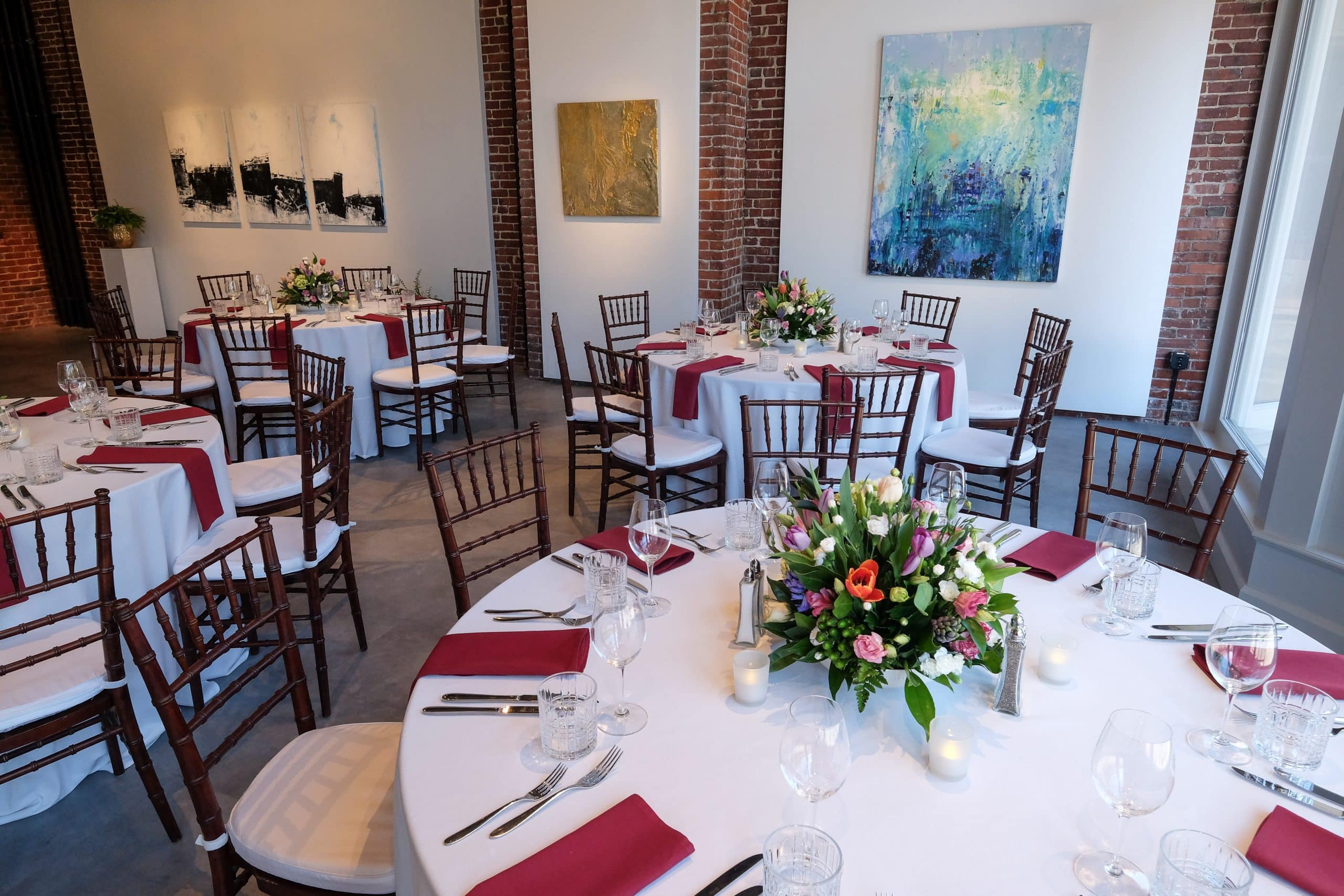 Private Event Dinner in Gallery